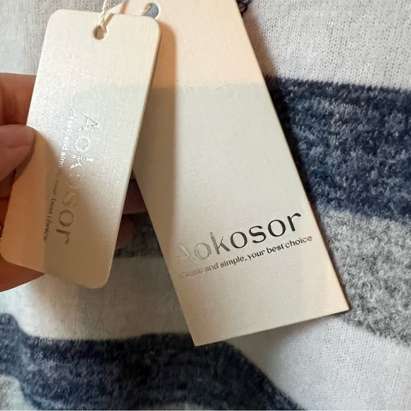 Aokosor striped, pullover top, ladies size 3XL, new with tags - Picture 6 of 7